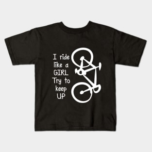 Ride Like a Girl Kids T-Shirt